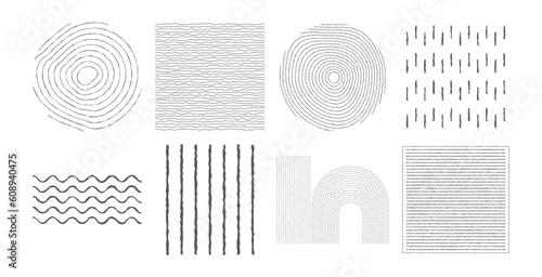 Creative abstract set minimalist artistic composition ideal for wall decoration. modern abstract poster elements vector design, vector illustration
