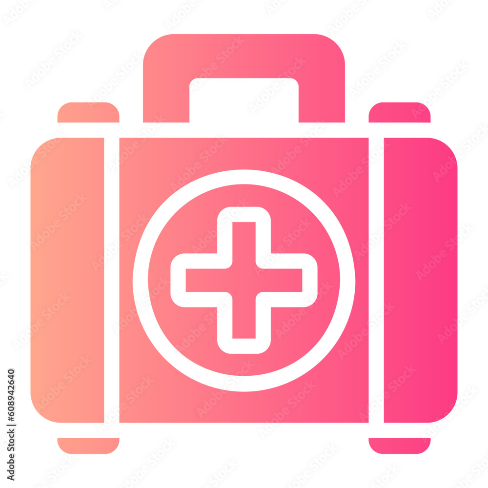 first aid kit gradient icon first aid kit gradient icon