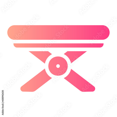 iron table gradient icon
