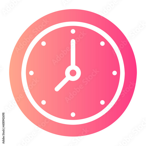 clock gradient icon