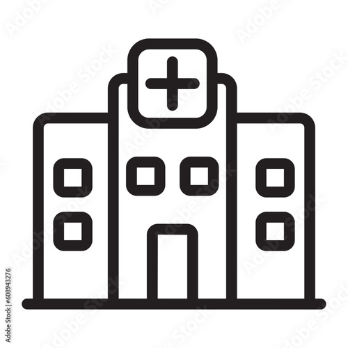 hospital line icon