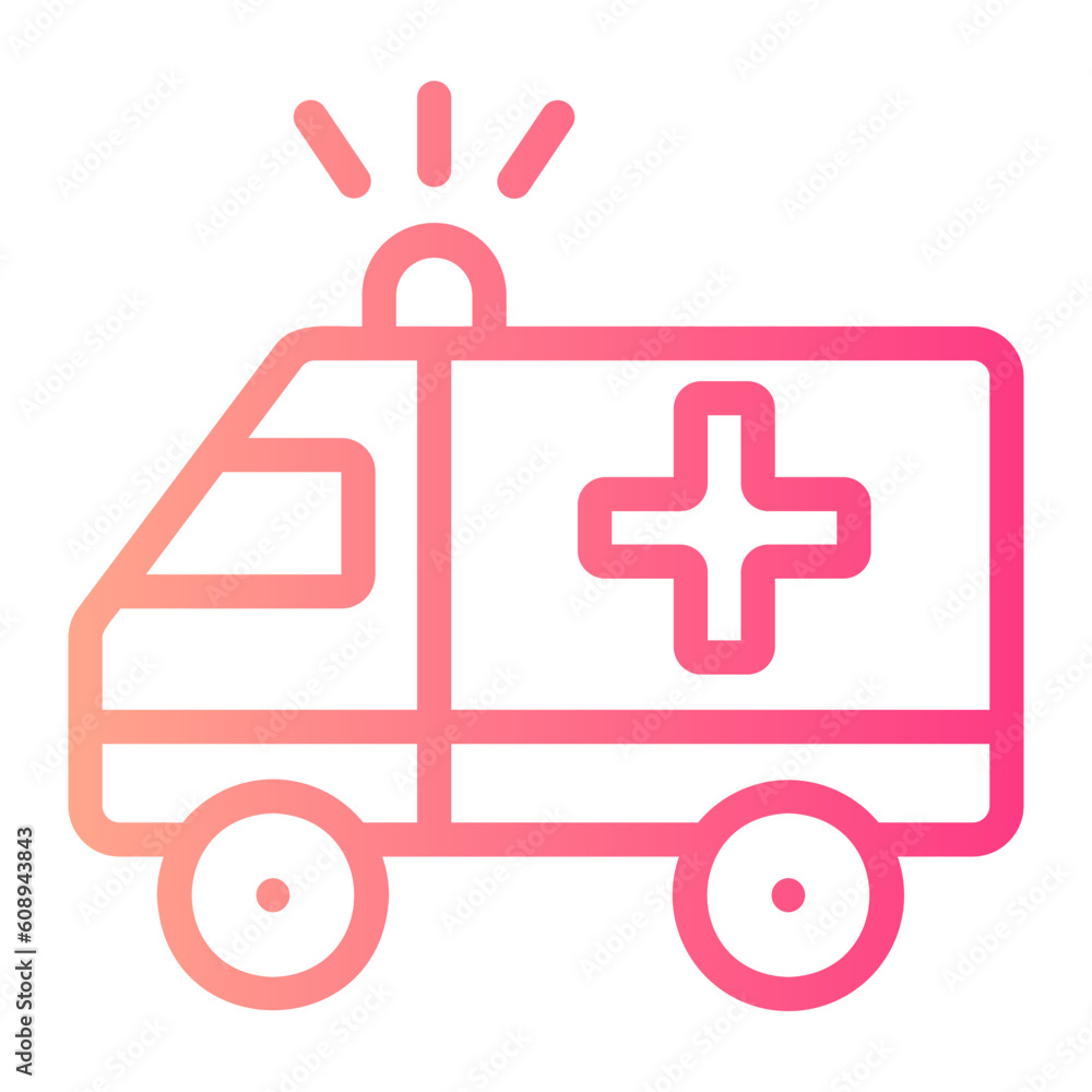 ambulance gradient icon ambulance gradient icon