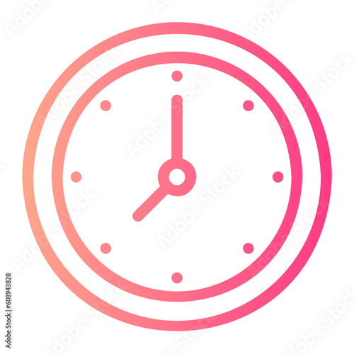 clock gradient icon