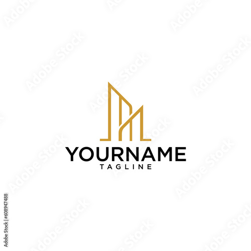 abrtract NM bulding for real estate logo company