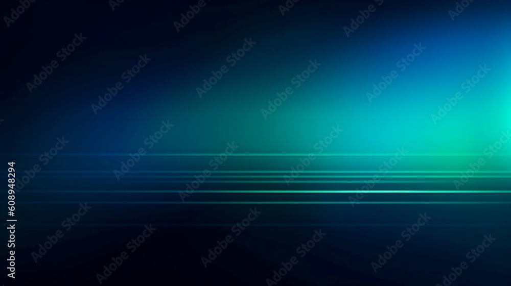 Obraz premium Blue and green gradient colors and lines, glowing beam, straight stripes, creativity, high speed internet, hi-tech futuristic concept modern backdrop,abstract technology background. Generative AI