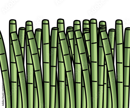 Green bamboo vector symbol icons
cartoon style
