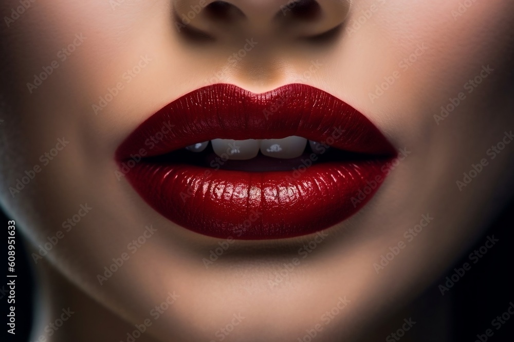 close up portrait of woman lips close up portrait of woman lips