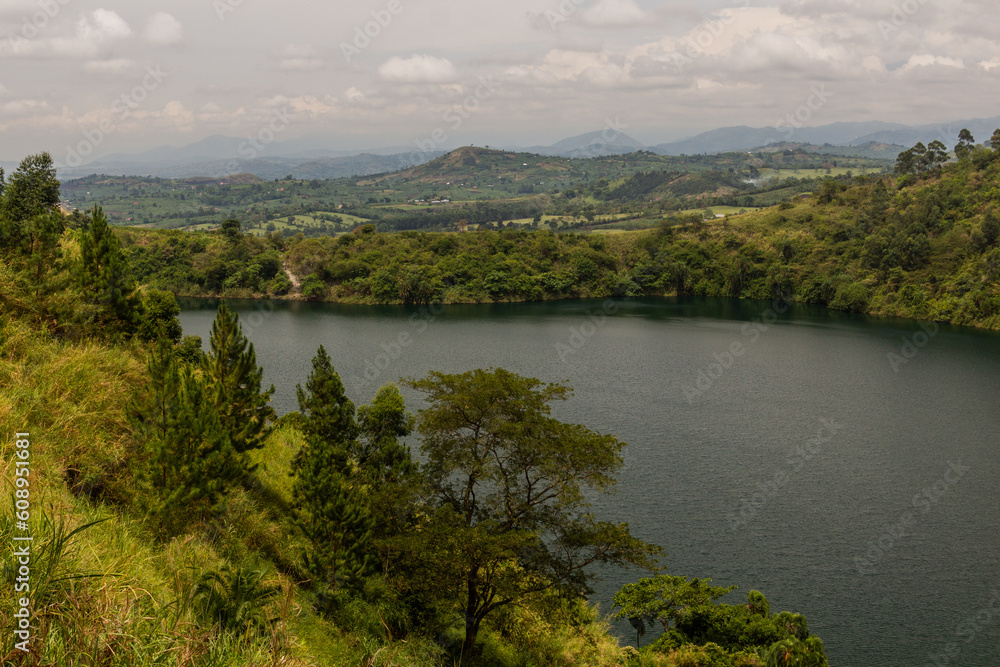 Mahuhura lake near Fort Portal, Uganda