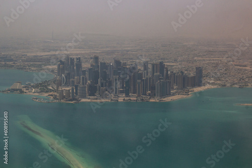 Aerial view of Doha, Qatar