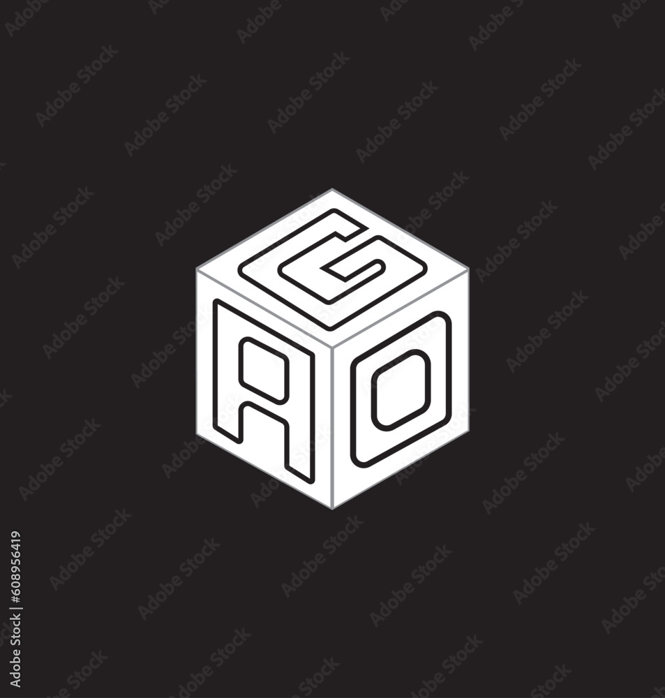 Obraz premium These designs are cube logo design and letter logo design.