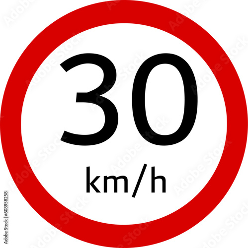 Speed limit traffic sign warning sign, permit, driving, Replaceable vector design.
