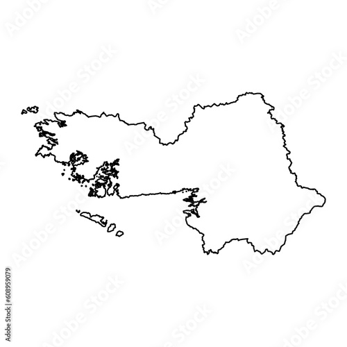 County Galway map, administrative counties of Ireland. Vector illustration. photo