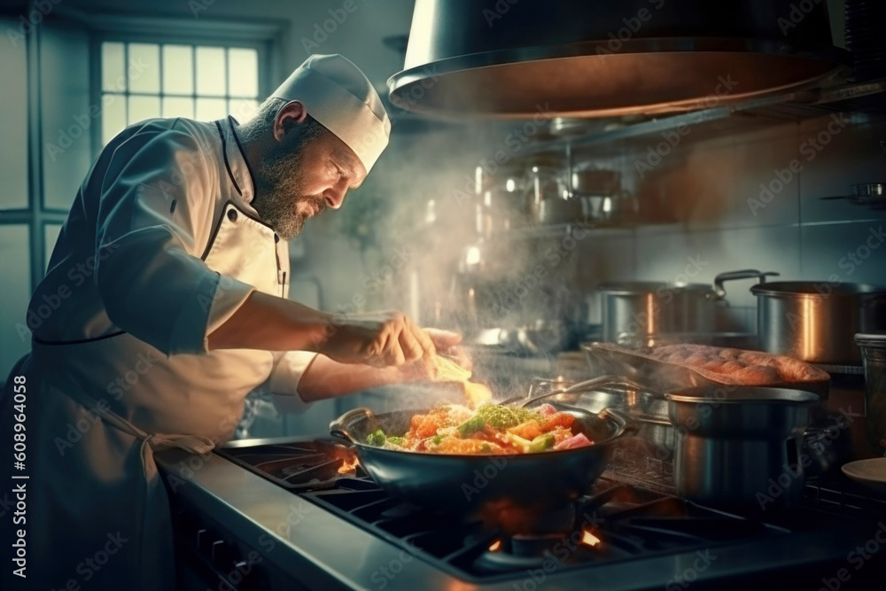 Chief-cooker created with Generative AI technology Chief-cooker created with Generative AI technology
