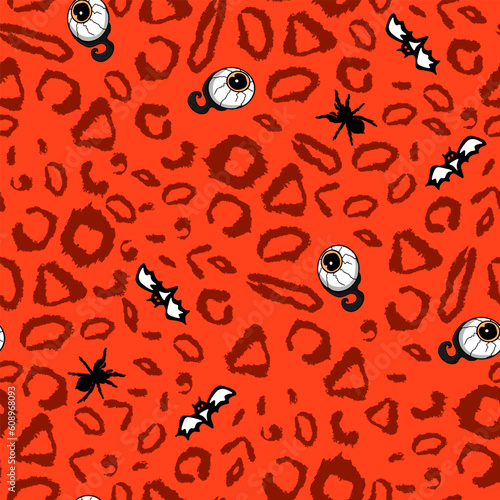 Halloween pattern Trick or treat and guising illustration. Pattern pumpkin for Halloween design. Vector illustration as a blank for a designer, logo, icon, textiles