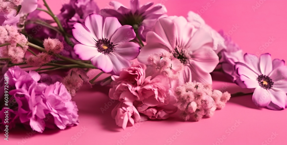 a pink sheet of pink and white flowers on a pink background a pink sheet of pink and white flowers on a pink background