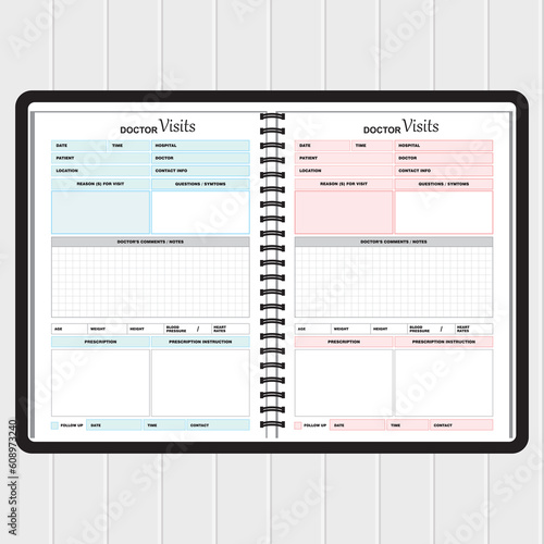 doctor visit planner page
