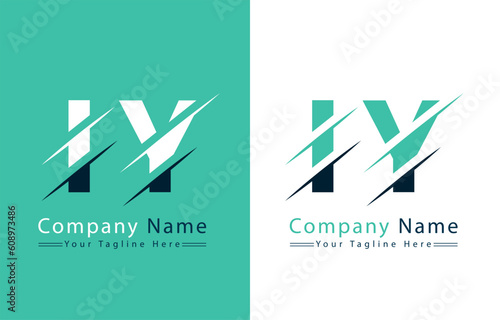 IY Letter Logo Vector Design Template Elements photo