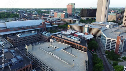 Columbus Ohio, Arena district, in the Short North.  Home of the Columbus Blue Jackets, National Hockey League team photo