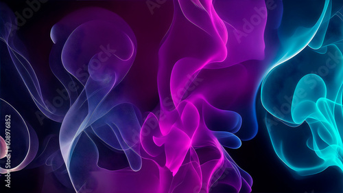 Abstract colorful smoke background and smoke wallpaper. © PrettyStock