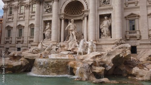 The Trevi Fountain (Fontana di Trevi) is an 18th-century fountain in Rome, Italy, designed by Italian architect Nicola Salvi and completed by Giuseppe Pannini and several others.