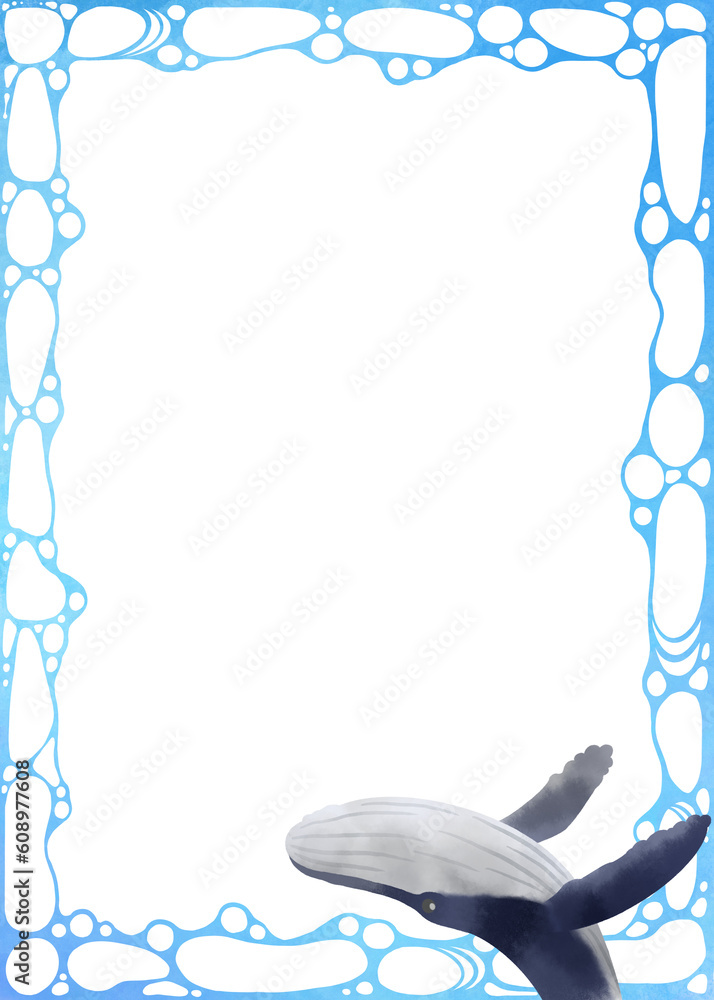 クジラをモチーフにした装飾素材/Decorative material with whale motif クジラをモチーフにした装飾素材/Decorative material with whale motif