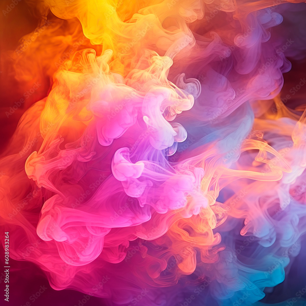 Colorful smoke background. Generative AI Colorful smoke background. Generative AI