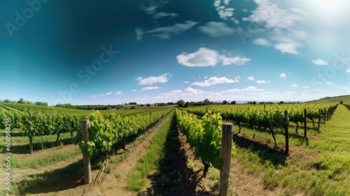 vineyard in region  ai genrative 