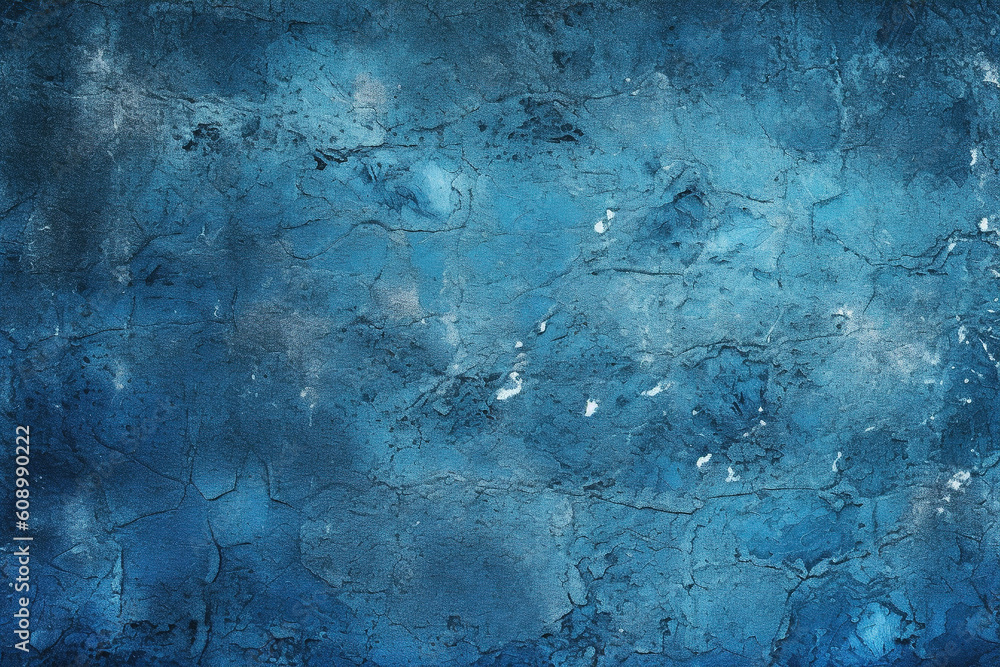 Abstract dark blue grunge wall concrete texture, seamless blue grunge