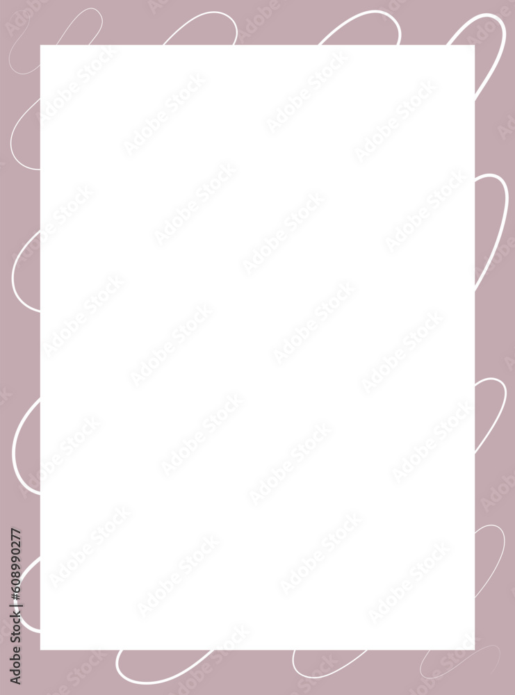 Vector rectangular frame on a white background. Vector rectangular frame on a white background.