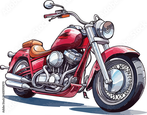 Obraz na płótnie hand drawn cartoon motorcycle illustration material
w salonie