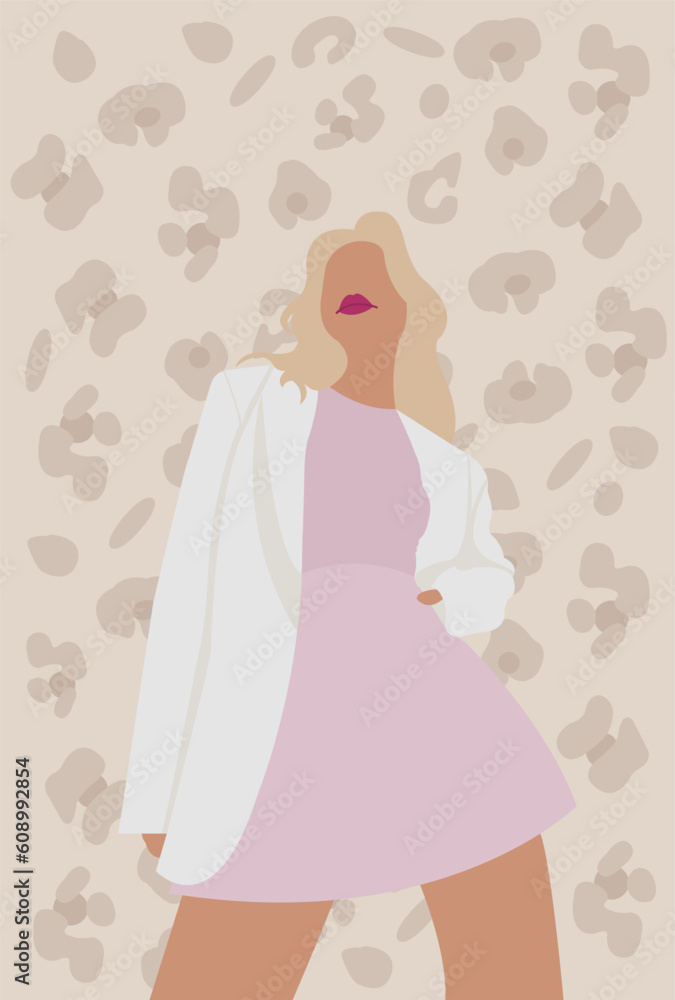 retro woman in dress retro woman in dress