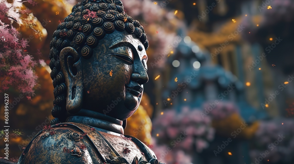 Obraz premium mindfulness details hyper resolution Buddha