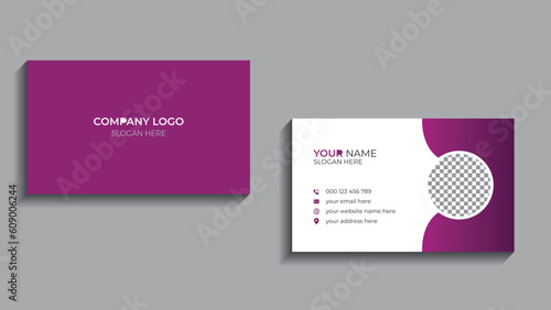 Modern business card design . double sided business card design template.