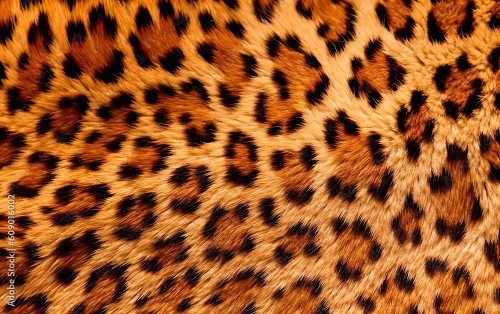 Leopard or wild cat fur pattern texture generative ai Leopard or wild cat fur pattern texture generative ai