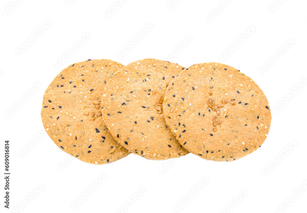 Black Sesame cookies isolated on transparent png Black Sesame cookies isolated on transparent png