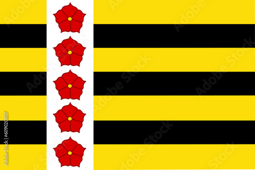 Flag of Horst aan de Maas Municipality (Limburg province, Kingdom of the Netherlands, Holland) Haors aan de Maos
