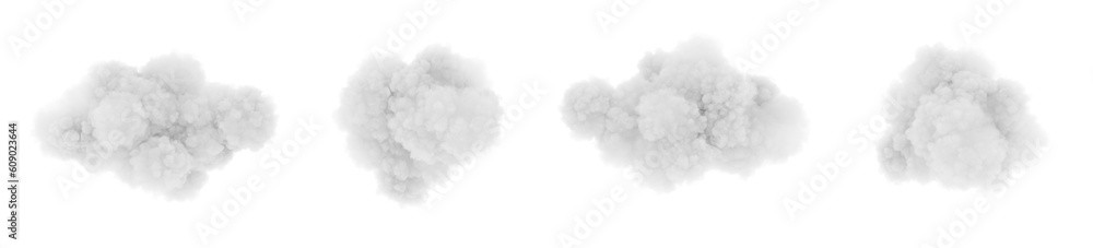 Cumulus and fluffy cloud shape with isolated on transparent background - PNG file, 3D rendering illustration, Clip art, cut out and sky elements Cumulus and fluffy cloud shape with isolated on transparent background - PNG file, 3D rendering illustration, Clip art, cut out and sky elements