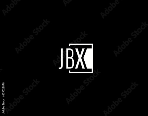 JBX Logo and Graphics Design, Modern and Sleek Vector Art and Icons isolated on black background