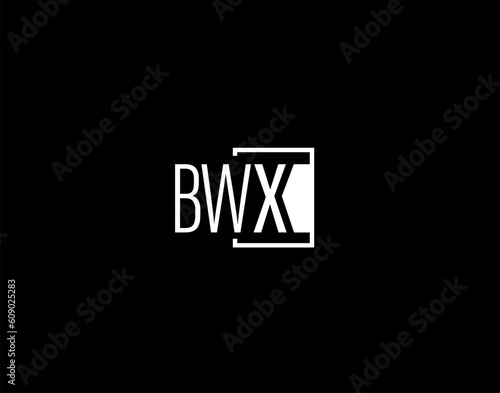 BWX Logo and Graphics Design, Modern and Sleek Vector Art and Icons isolated on black background