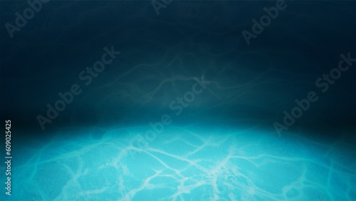 Abstract blue background layout design studio room web template, under water, sea