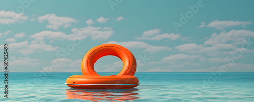 orange buoy on the beach
