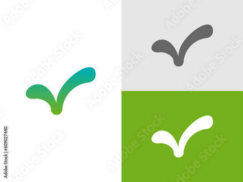 Check logo concept creative design template 