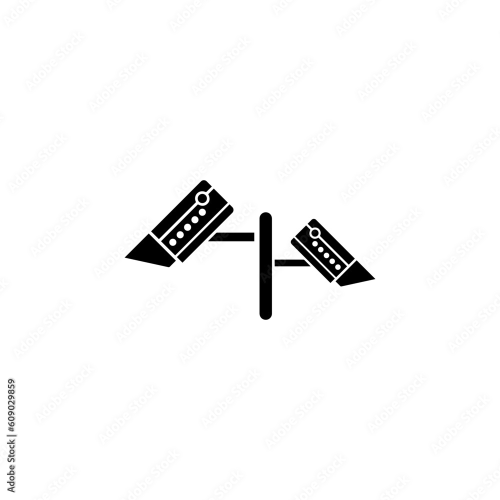 Security Camera icon. Fixed security camera icon vector template illustration. style design from security collection. Pixel perfect security camera icon for web design, apps. Security Camera icon. Fixed security camera icon vector template illustration. style design from security collection. Pixel perfect security camera icon for web design, apps.