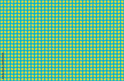 Vector graphic padel tennis ball pattern