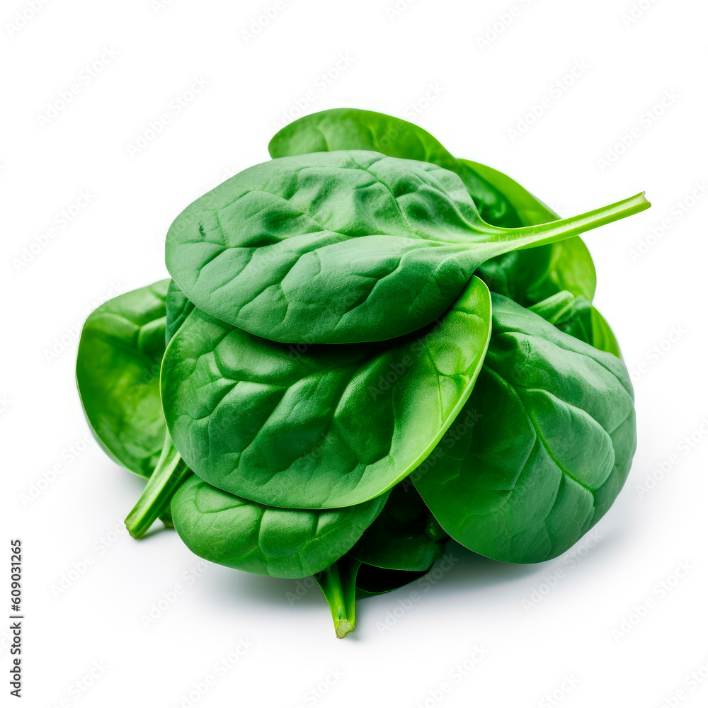 Fototapeta premium Spinach isolated in white background