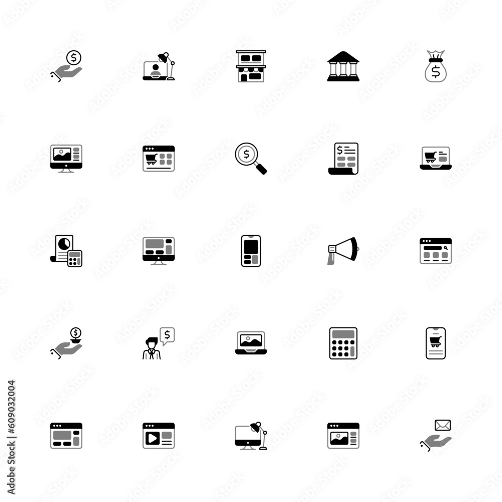 Business Finance related icon set. Pixel Perfect Finance Duoline Style 2D Icon Business Finance related icon set. Pixel Perfect Finance Duoline Style 2D Icon