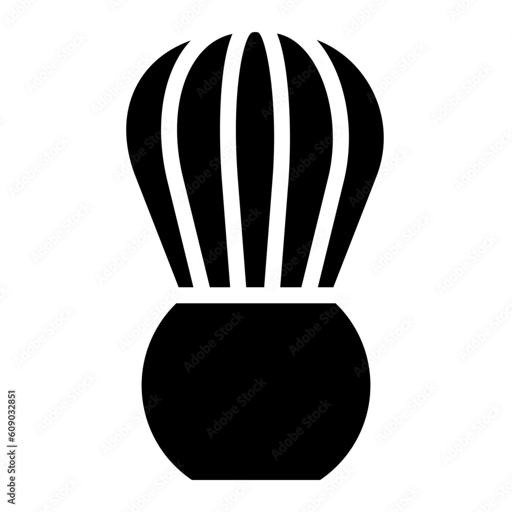 Obraz premium shaving brush glyph