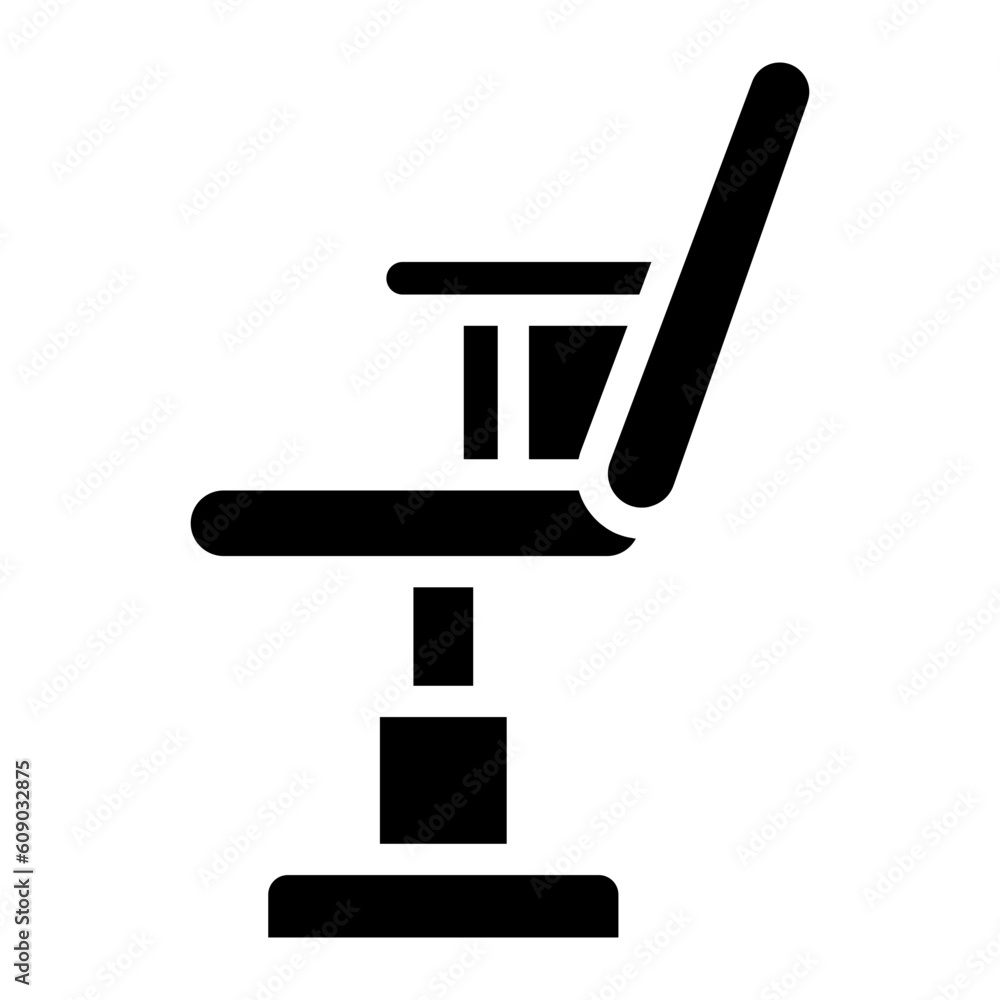 barber chair glyph barber chair glyph