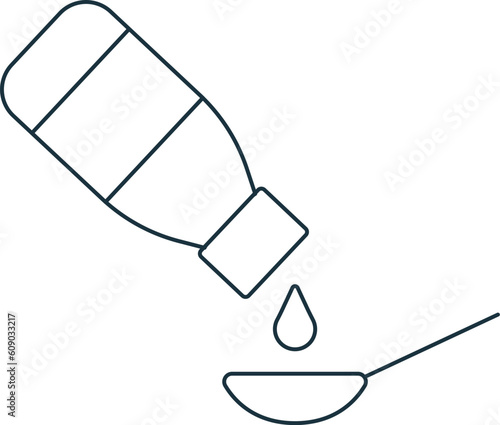 Syrup icon. Monochrome simple sign from pharmacy collection. Syrup icon for logo, templates, web design and infographics.