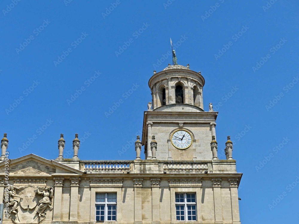 Arles, May 2023 : Visit the beautiful city of Arles en Provence - Historical city with its arena and ancient theater - View on the city	